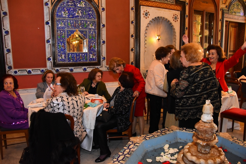 Young Women Christian Association lunch at Villa Linda Sursock